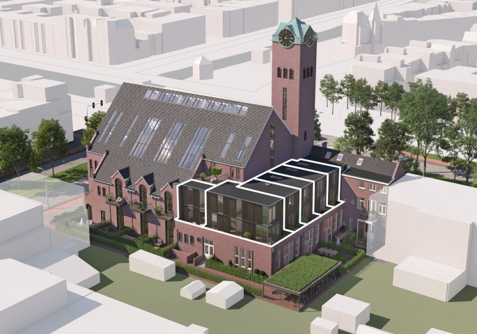 Valkenboskerk Den Haag, Maisonnettes in nieuwbouw, 's-Gravenhage