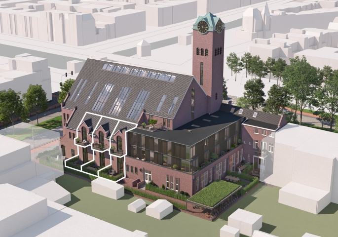 Valkenboskerk Den Haag, Tussen woningen met vide, bouwnummer: 2, 's-Gravenhage