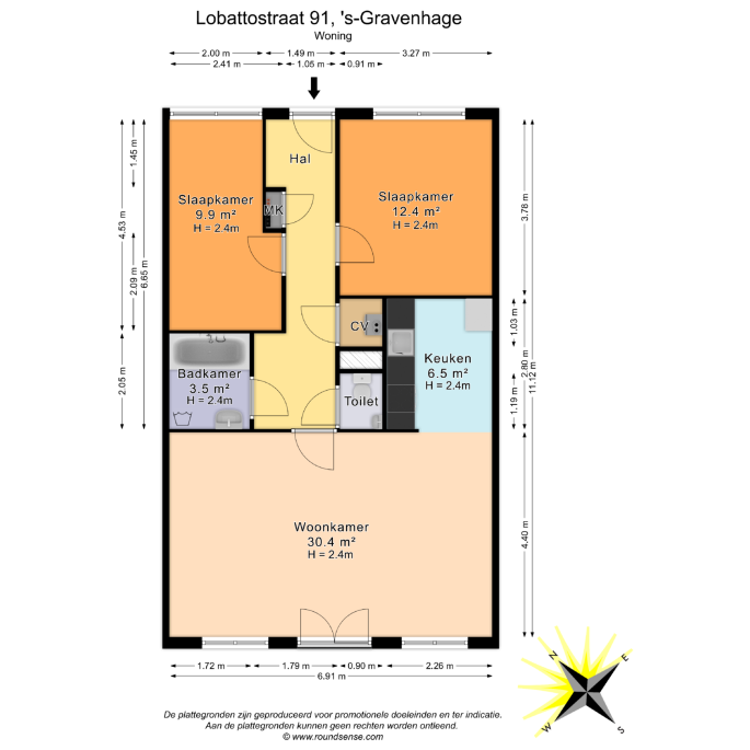 Lobattostraat 91, 2521 BJ, 's-Gravenhage