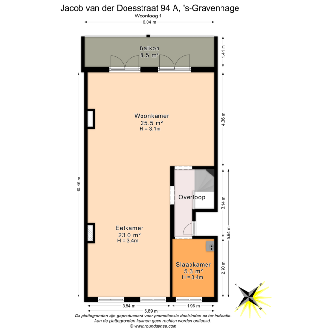 Jacob van der Doesstraat 94 A, 2518 XR, 's-Gravenhage
