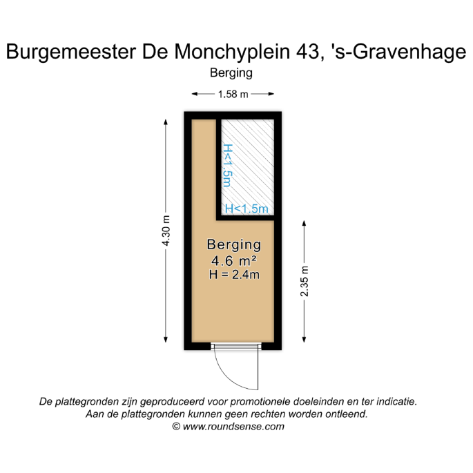 Burgemeester De Monchyplein 43, 2585 DD, 's-Gravenhage