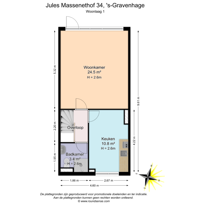 Jules Massenethof 34, 2551 XC, 's-Gravenhage