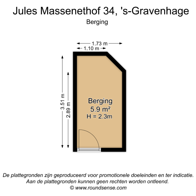 Jules Massenethof 34, 2551 XC, 's-Gravenhage