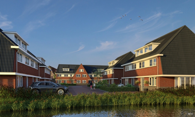 Hof van Haag fase 1, Type D Twee-onder-één-kapwoning met garage, bouwnummer: 54, 's-Gravenhage