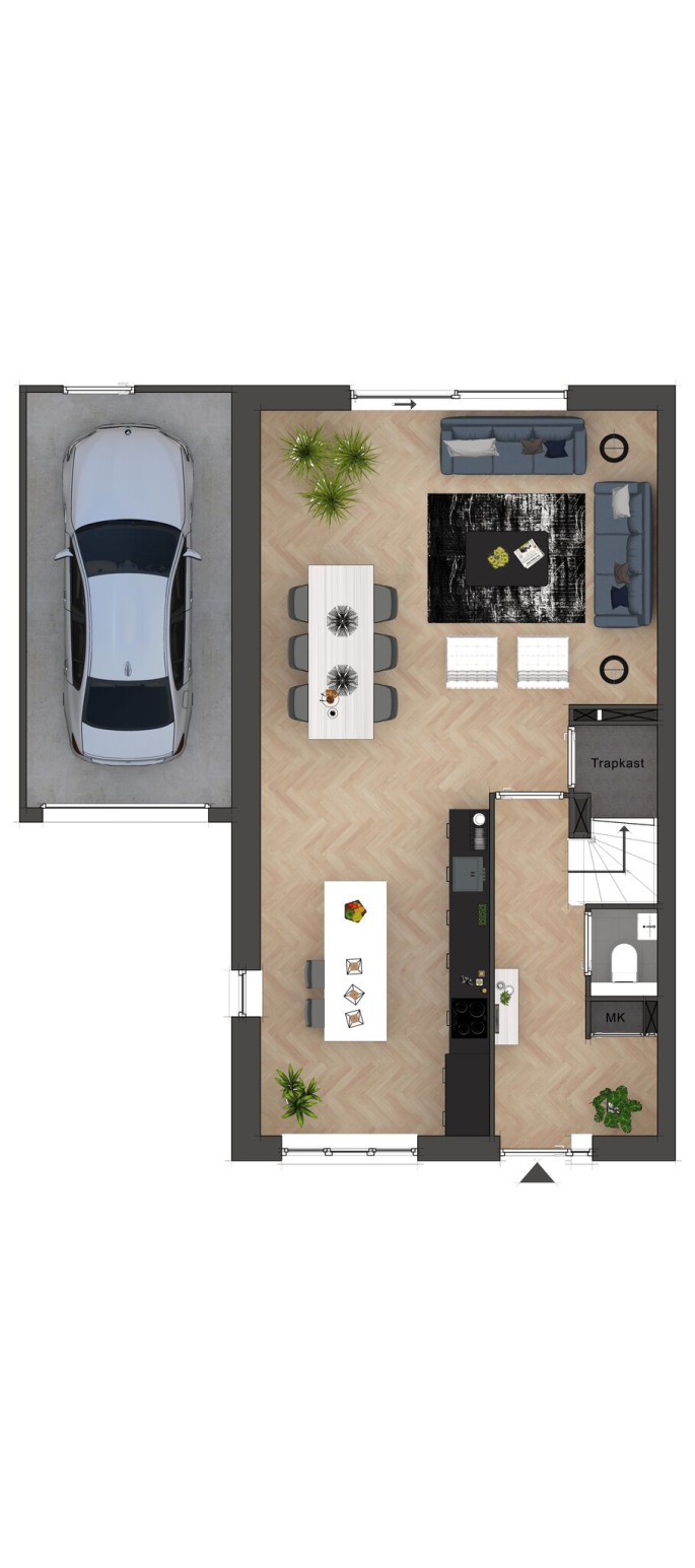 Hof van Haag fase 1, Type D Twee-onder-één-kapwoning met garage, bouwnummer: 54, 's-Gravenhage