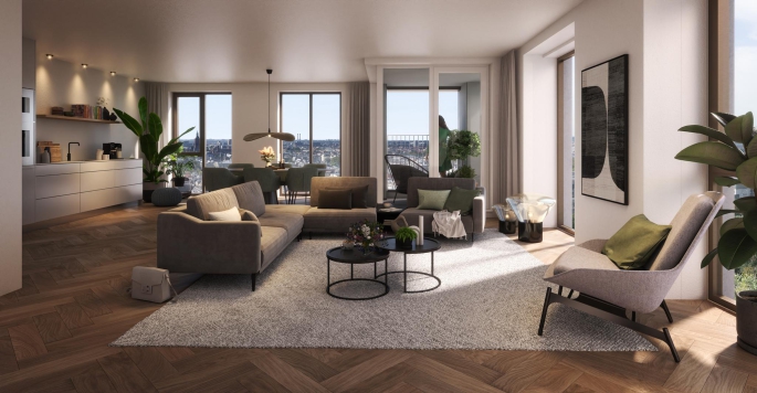 KJ Den Haag fase 2,3 en 4, KJ Den Haag - Fase 4 - 3 kamer appartement, bouwnummer: 23.P.04, 's-Gravenhage