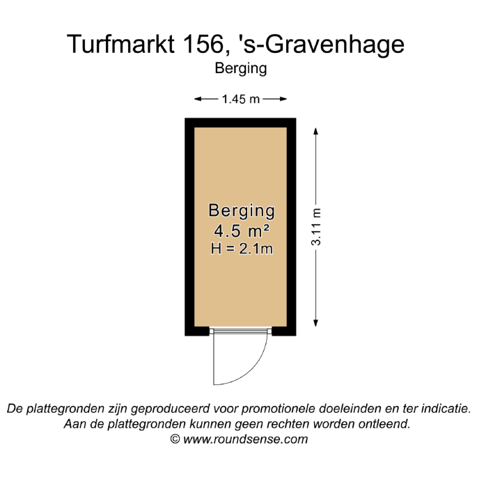 Turfmarkt 156, 2511 DH, 's-Gravenhage