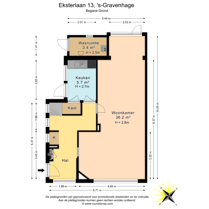 Eksterlaan 13, 2566 JW, 's-Gravenhage
