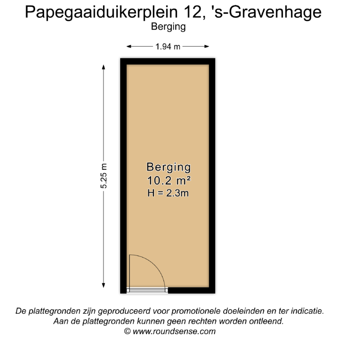 Papegaaiduikerplein 12, 2492 PP, 's-Gravenhage