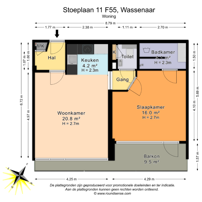 Stoeplaan 11 F55, 2243 CW, Wassenaar