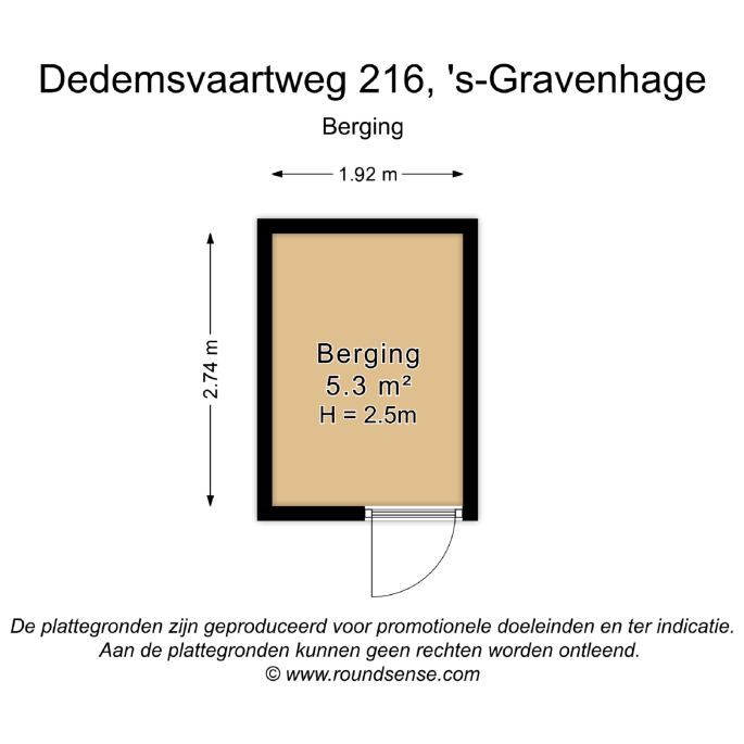 Dedemsvaartweg 216, 2545 AE, 's-Gravenhage